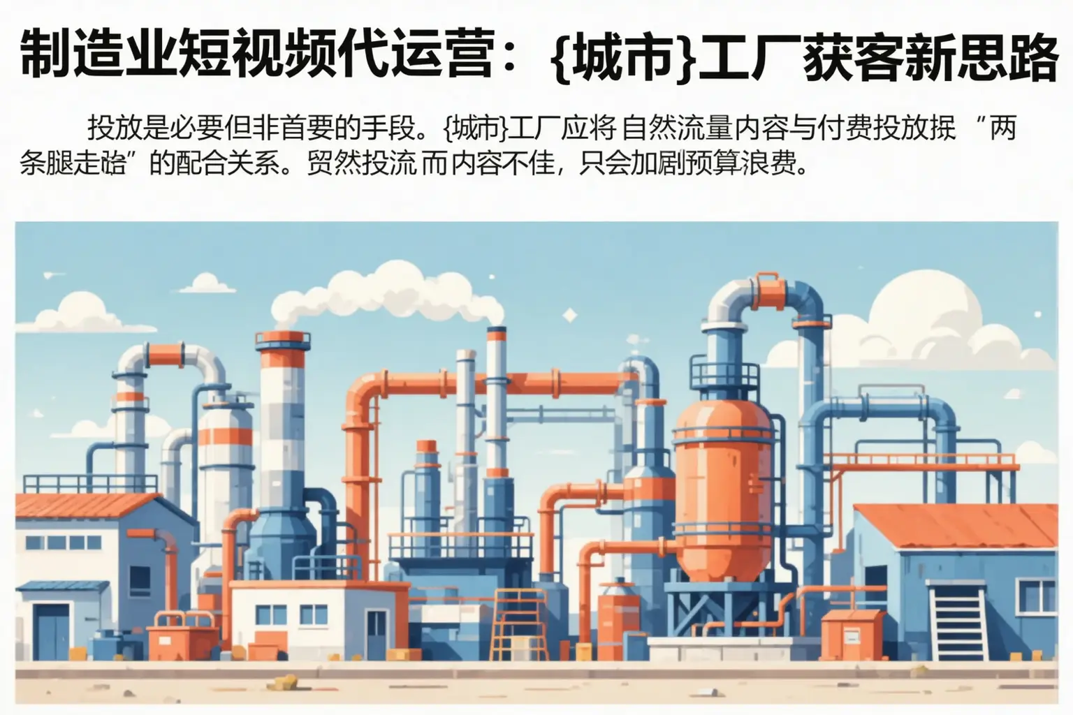 制造业短视频代运营:铜川工厂获客新思路