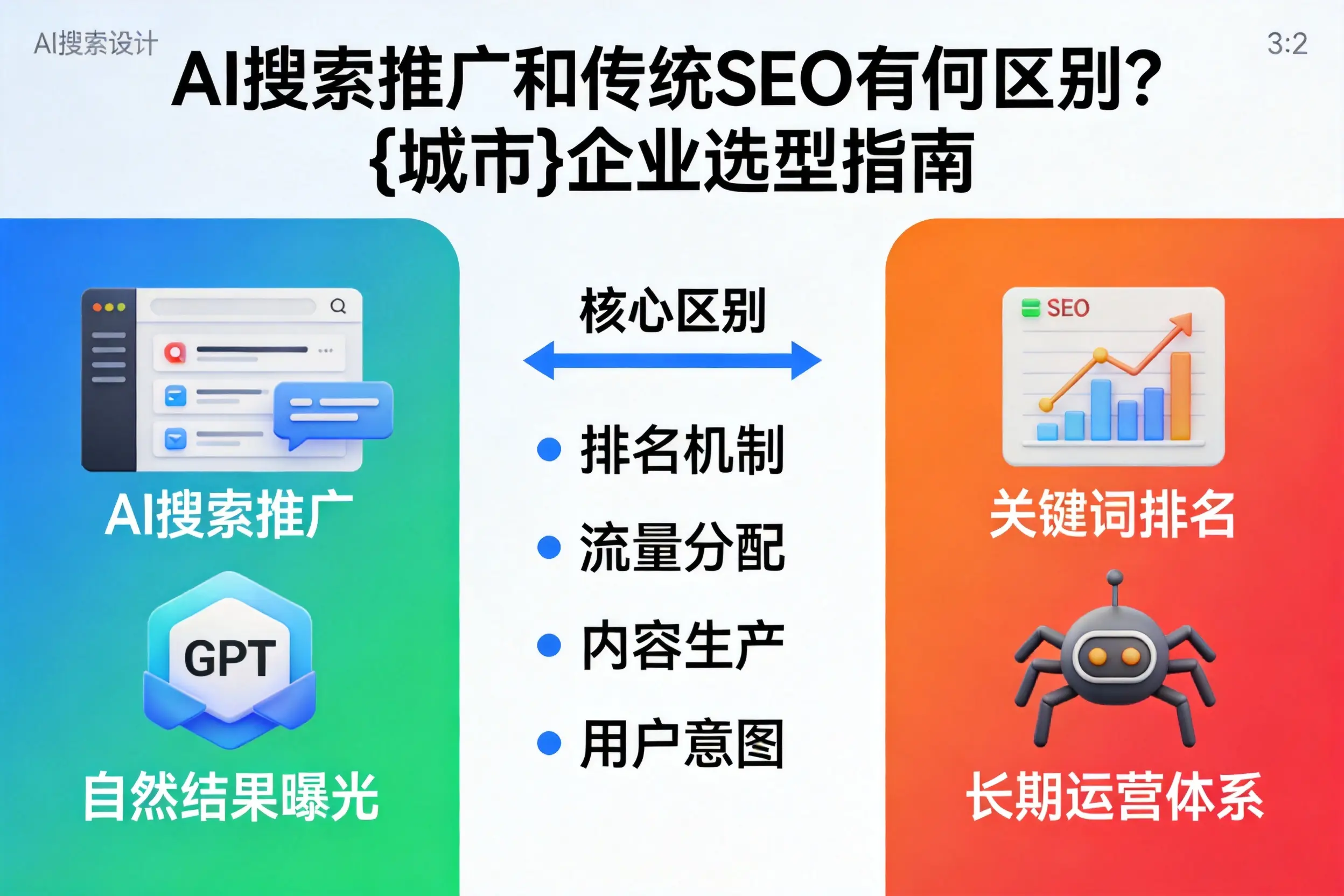 AI搜索推广和传统SEO有何区别?铜川企业选型指南