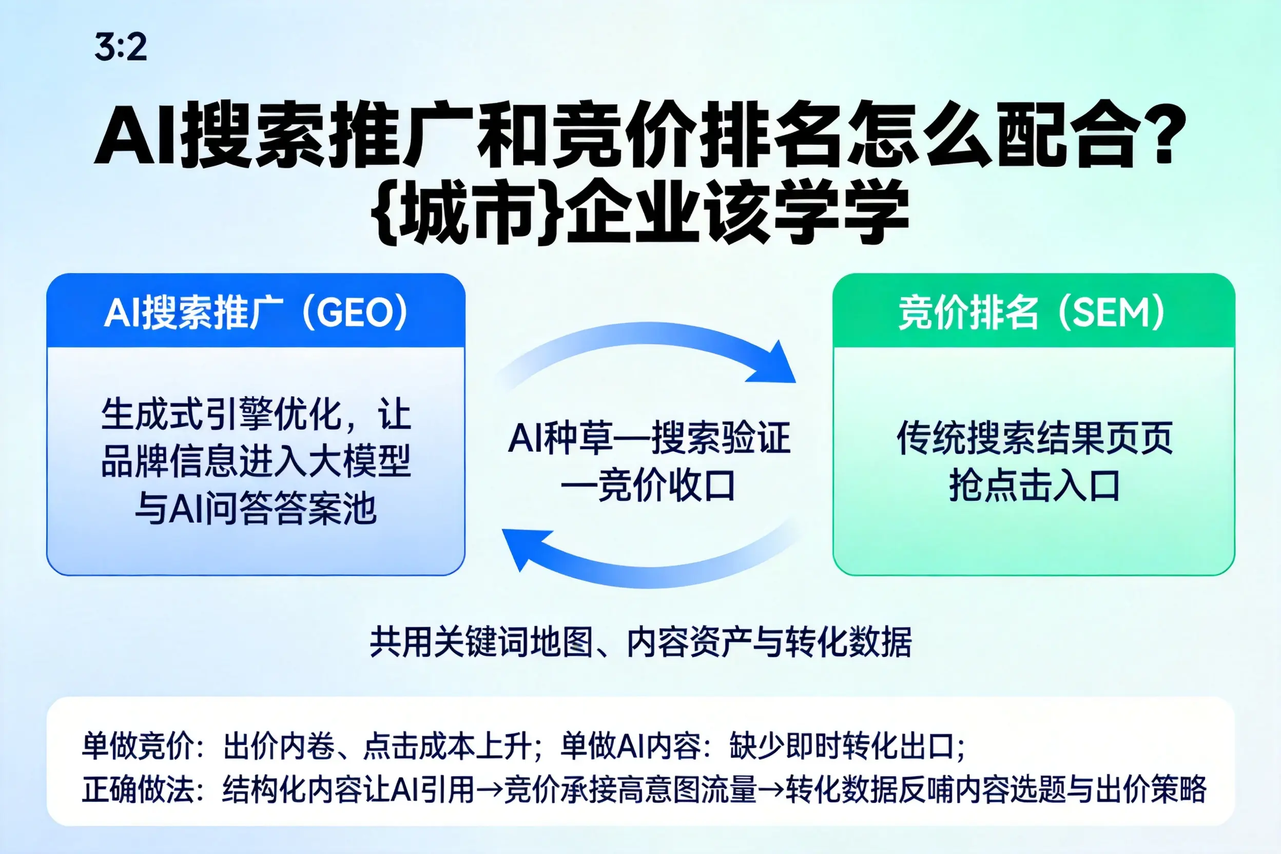 AI搜索推广和竞价排名怎么配合?铜川企业该学学