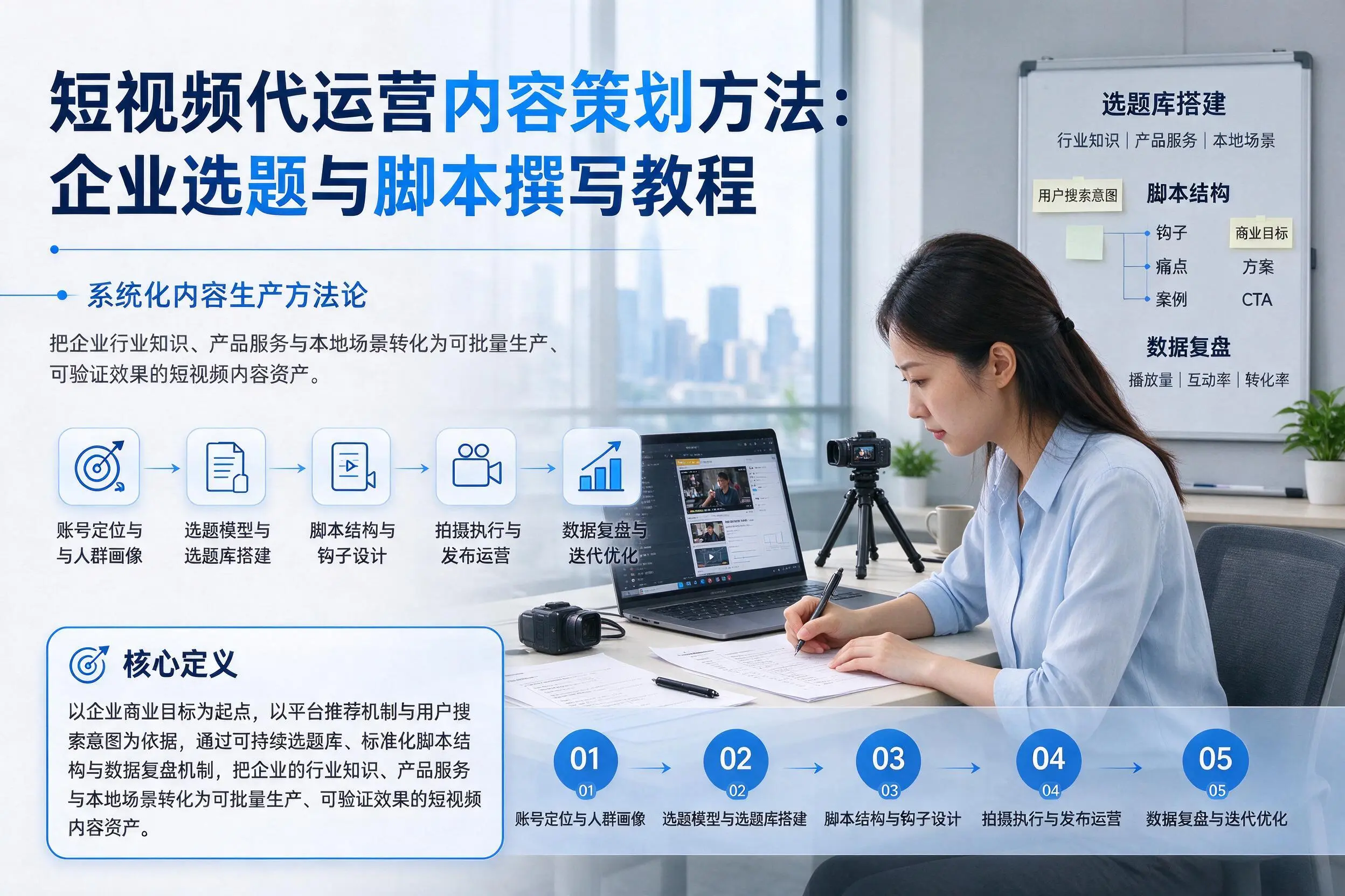 短视频代运营内容策划方法：铜川企业选题与脚本撰写教程