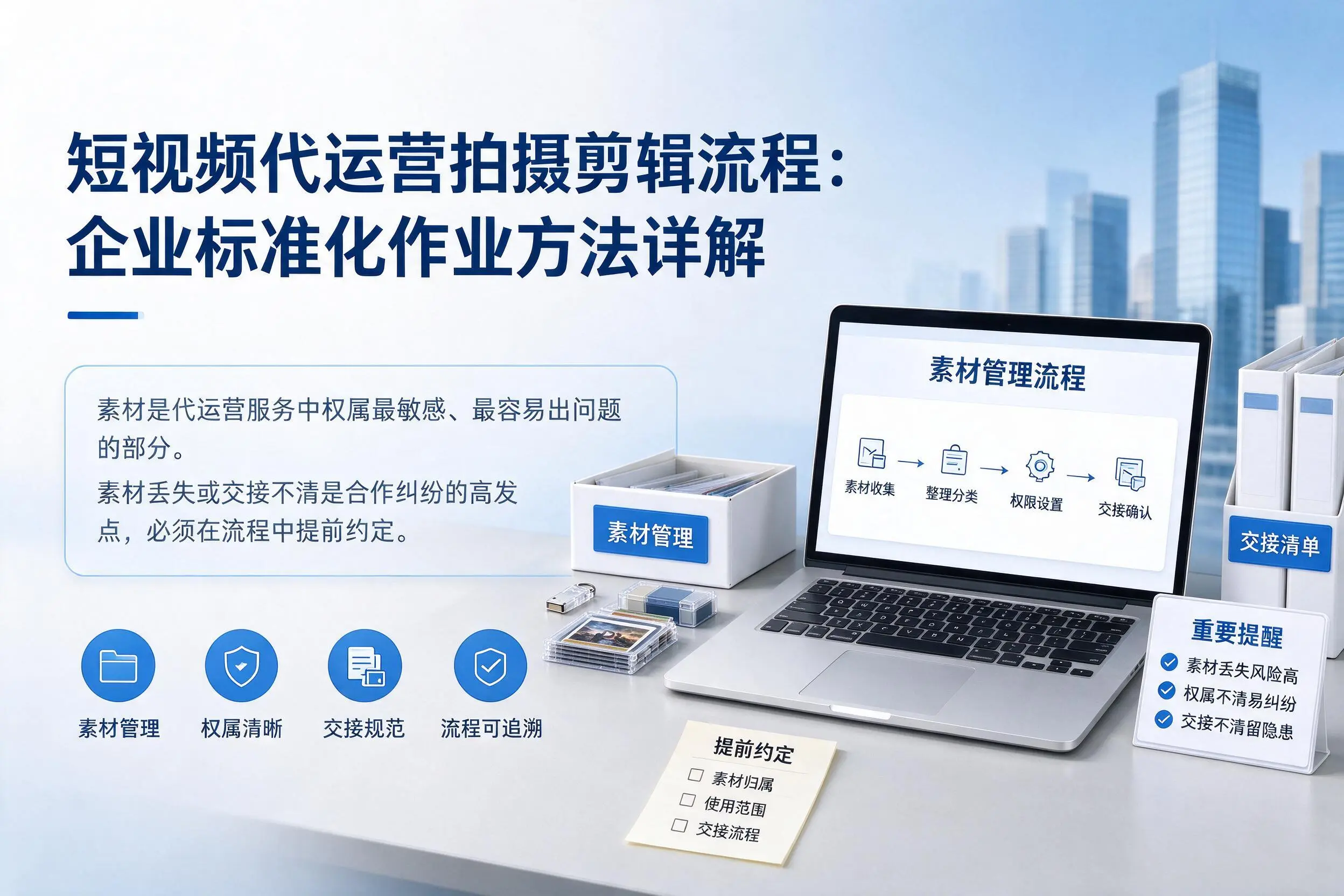 短视频代运营拍摄剪辑流程：铜川企业标准化作业方法详解