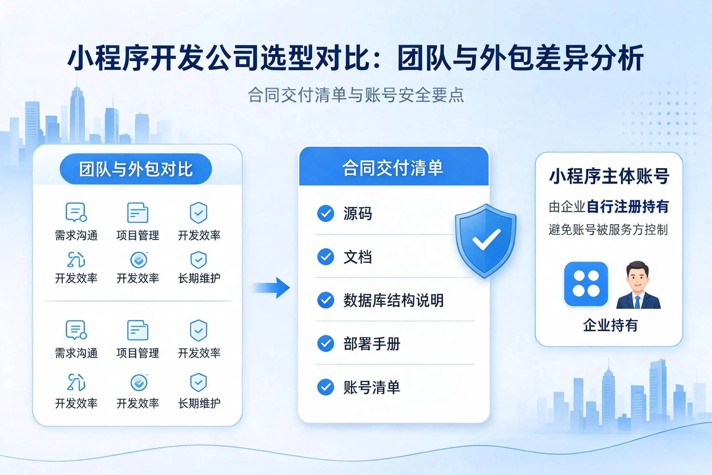 铜川小程序开发公司选型对比：团队与外包差异分析