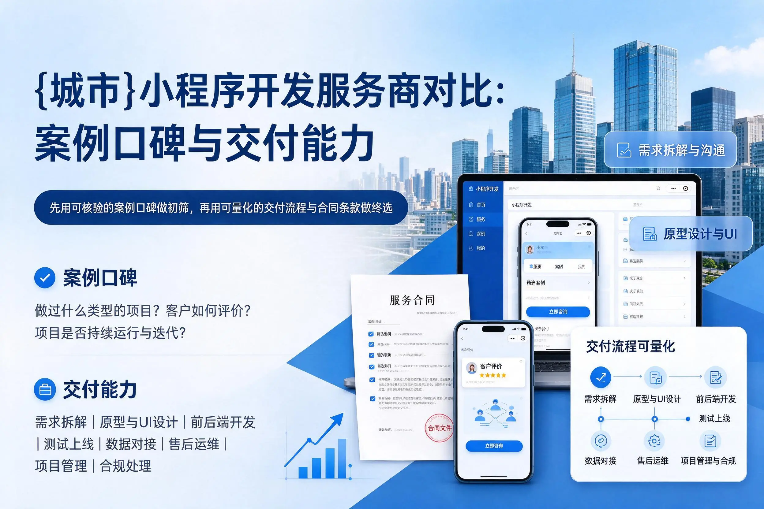 铜川小程序开发服务商对比：案例口碑与交付能力