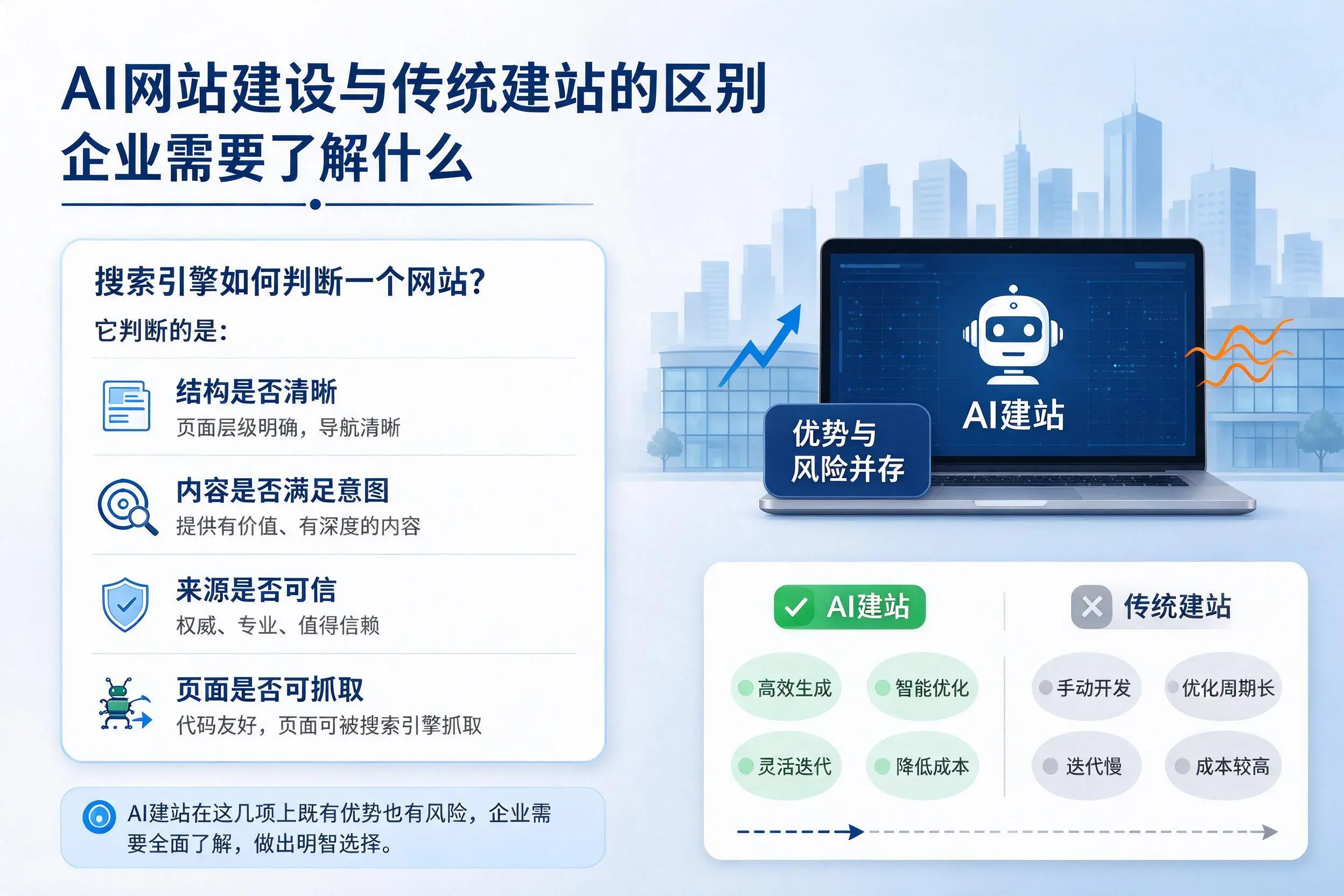 AI网站建设与传统建站的区别,铜川企业需要了解什么