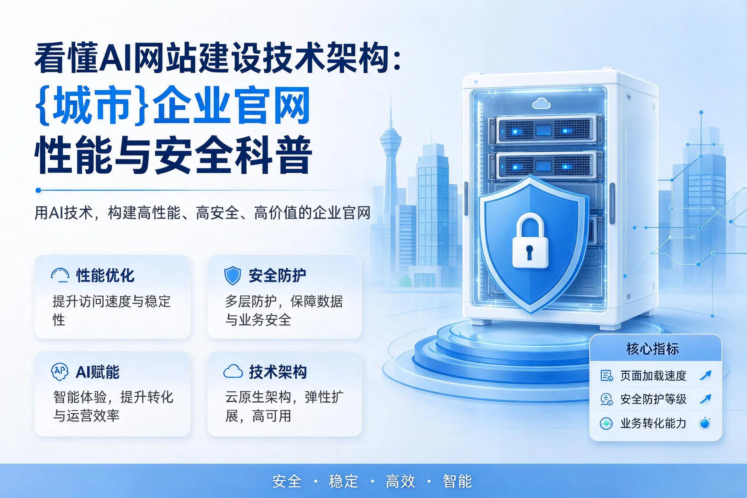 看懂AI网站建设技术架构：铜川企业官网性能与安全科普