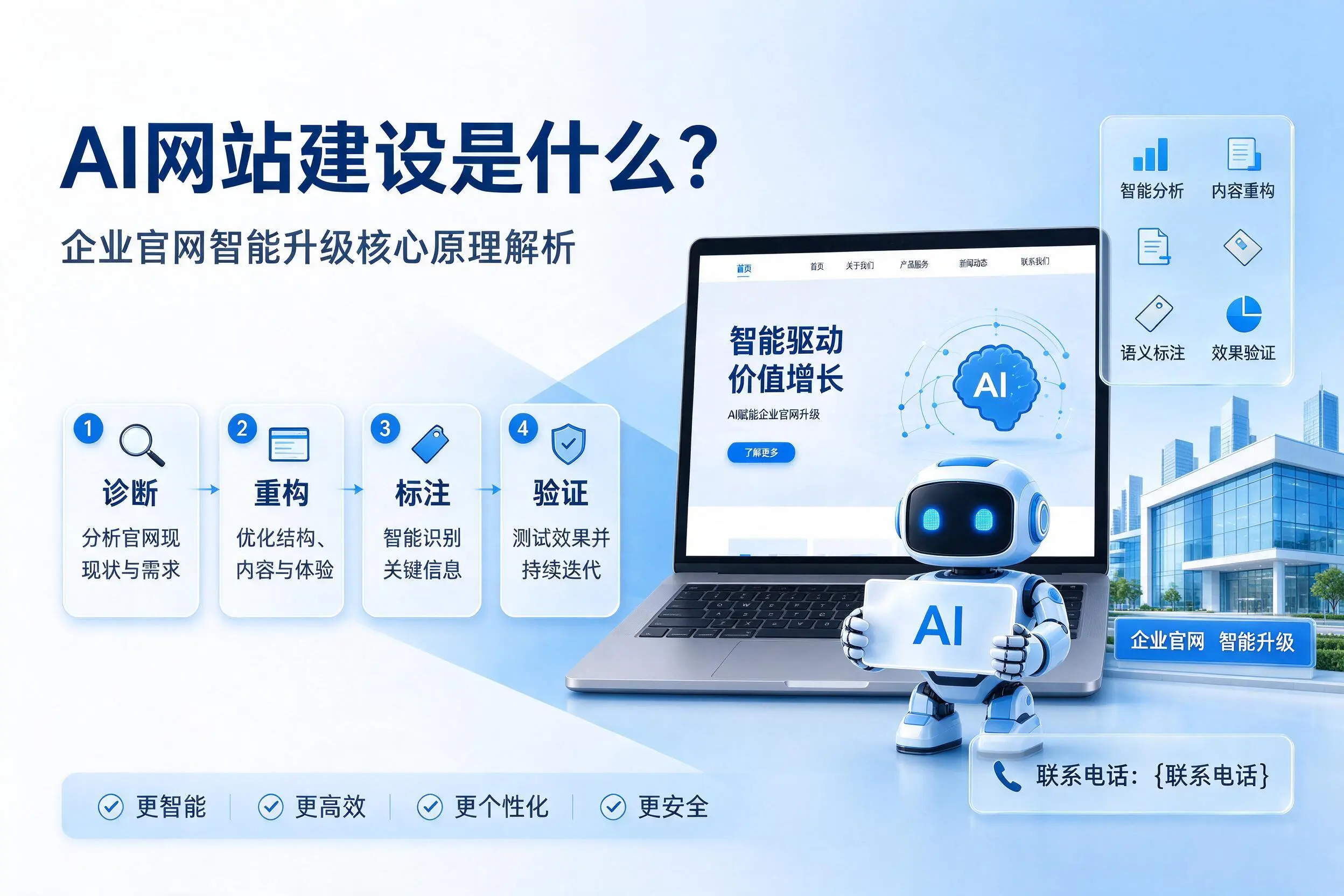 AI网站建设是什么？铜川企业官网智能升级核心原理解析