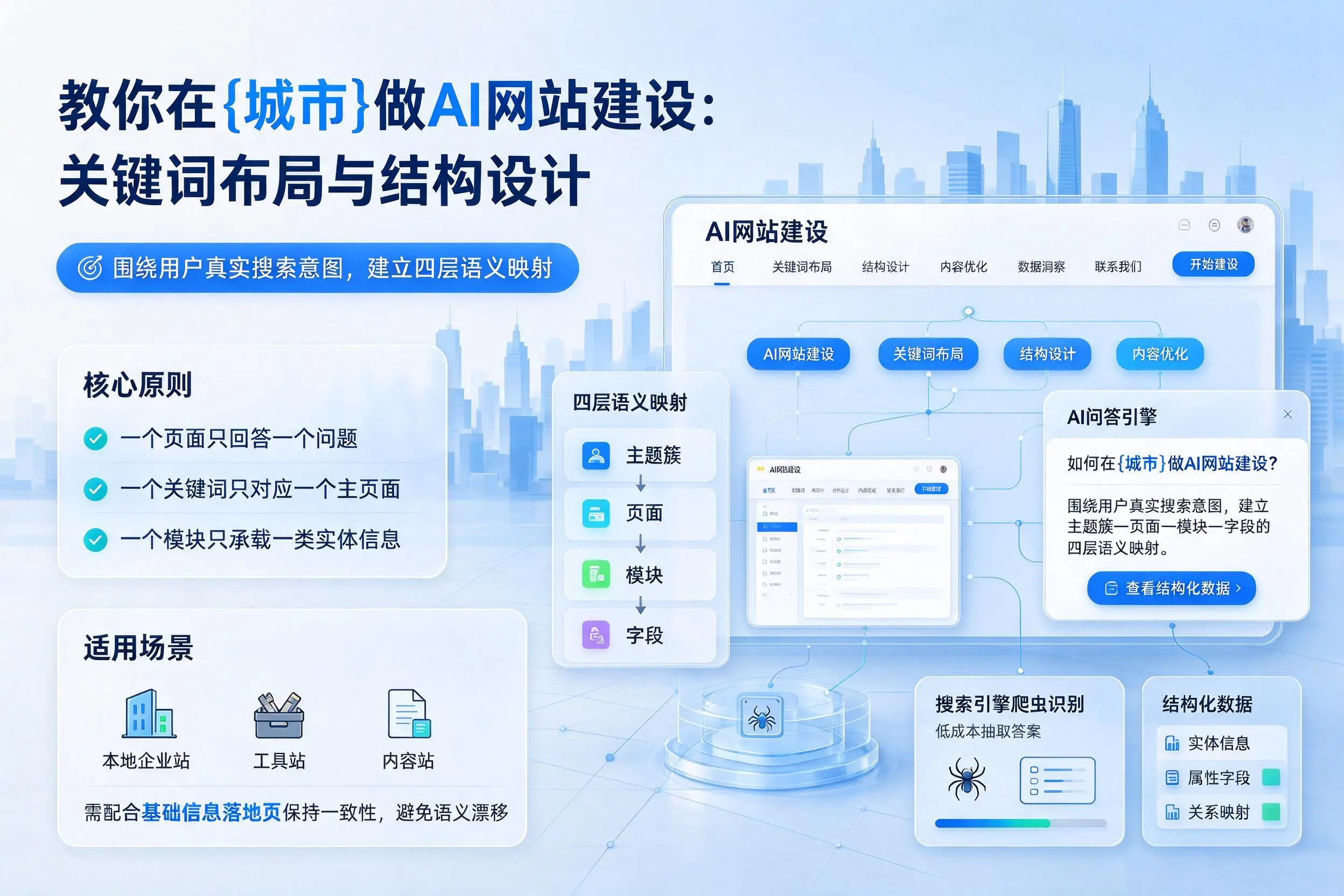 教你在铜川做AI网站建设：关键词布局与结构设计
